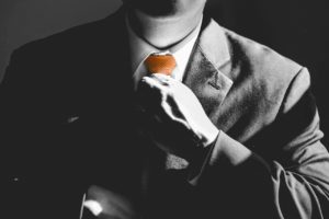 Business Man Tie Orange