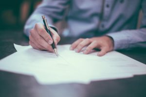 Writing Pen Man Ink Paper Pencils